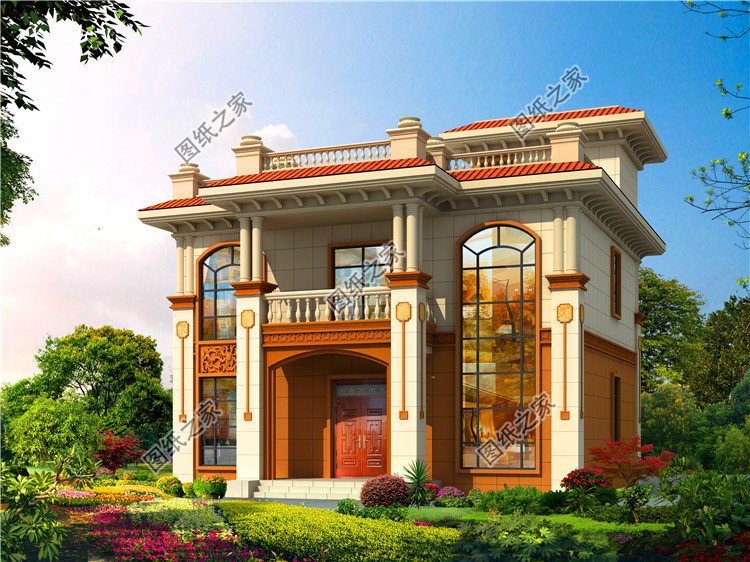 農(nóng)村二層平頂別墅設(shè)計圖，一點不比坡屋頂差，趕快收藏回家建