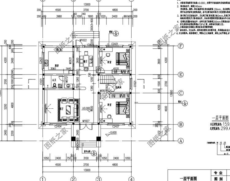 復(fù)式二層別墅設(shè)計(jì)圖，外觀大氣布局實(shí)用，只想說真好看