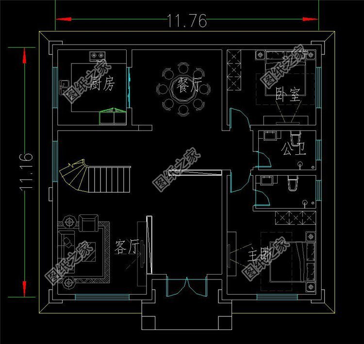 農(nóng)村三層帶陽臺(tái)外觀圖，精致且大氣，回家享受慢生活吧！