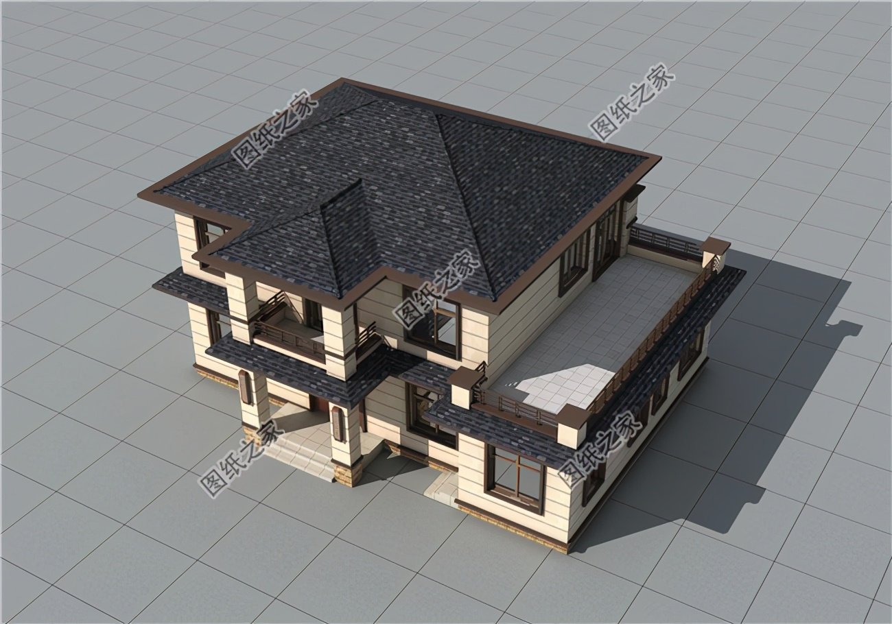二層自建房16x12米設(shè)計(jì)圖紙，多種風(fēng)格，給家里人看看