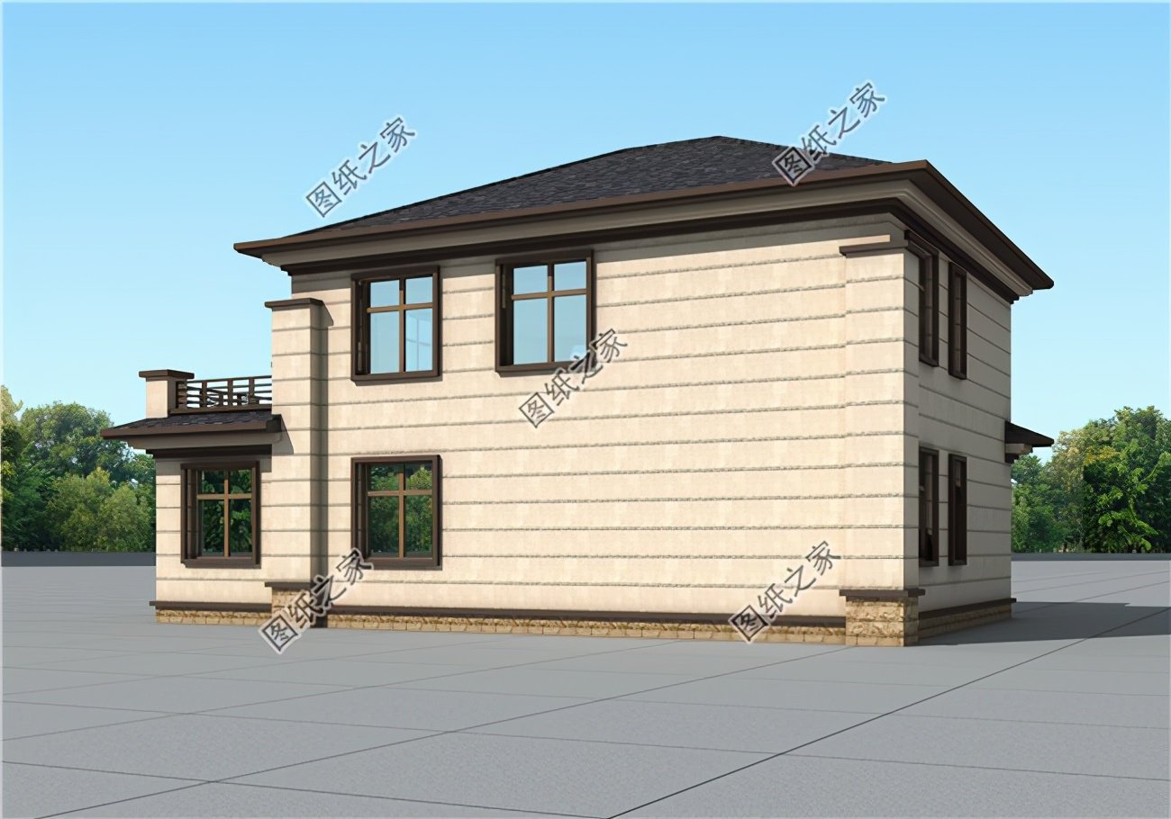 二層自建房16x12米設(shè)計(jì)圖紙，多種風(fēng)格，給家里人看看