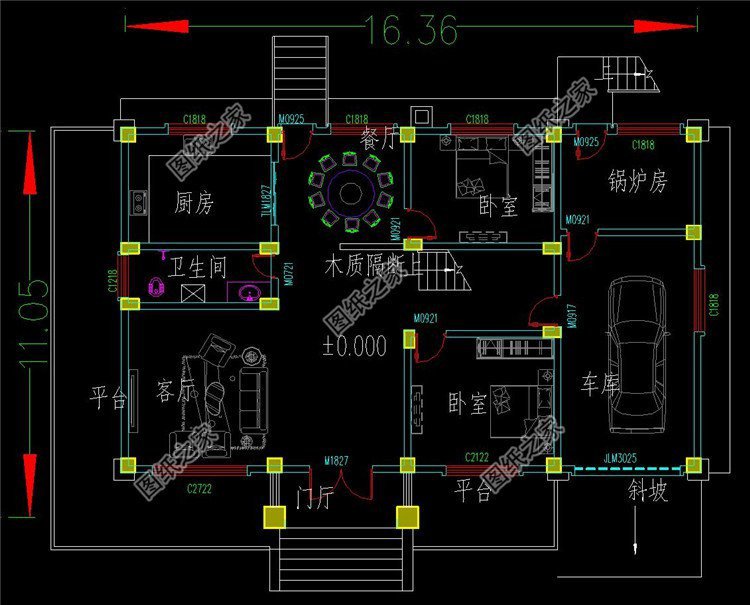 二層自建房16x12米設(shè)計(jì)圖紙，多種風(fēng)格，給家里人看看