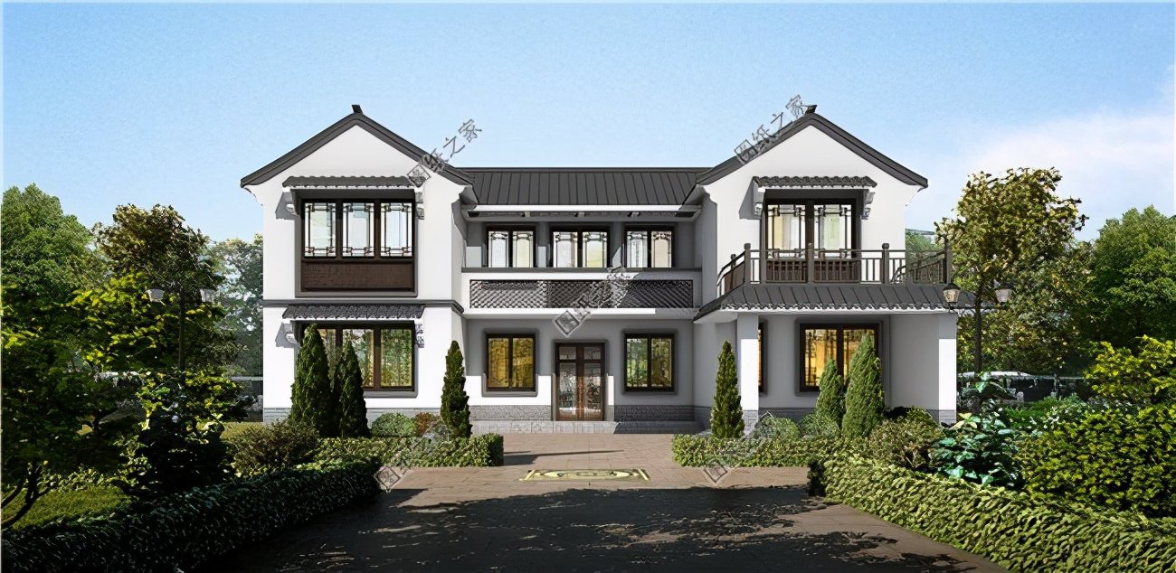 二層自建房16x12米設(shè)計(jì)圖紙，多種風(fēng)格，給家里人看看