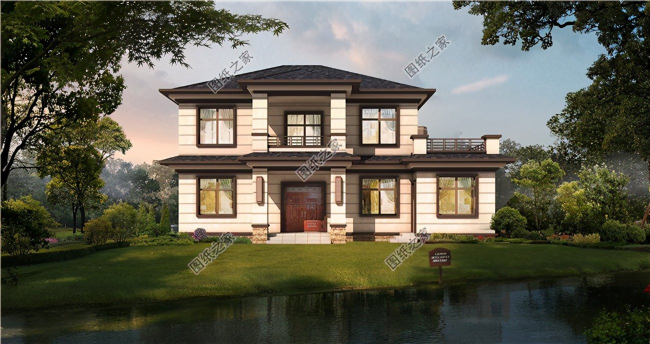 二層自建房16x12米設(shè)計(jì)圖紙，多種風(fēng)格，給家里人看看