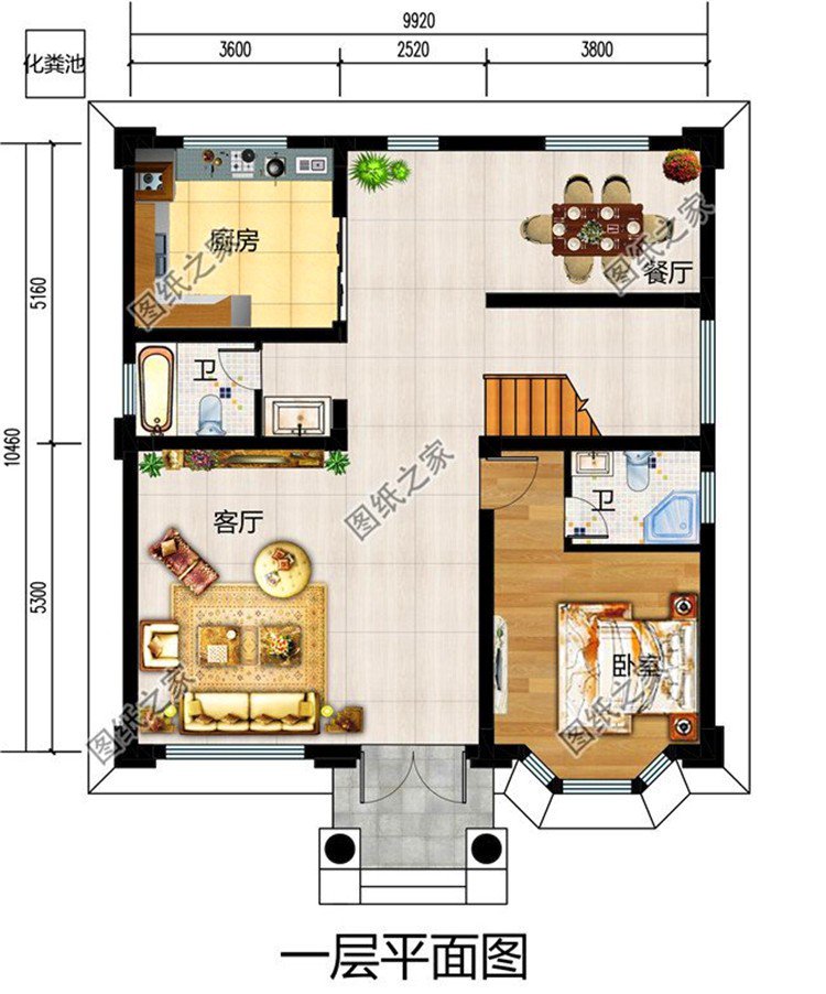 農(nóng)村三層帶露臺(tái)別墅設(shè)計(jì)圖，這樣的房子來(lái)一棟走到哪都有底氣