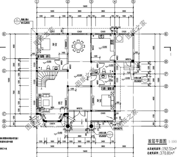 農(nóng)村建房二層樓房設(shè)計(jì)圖，布局寬敞大氣，顏值也是很過關(guān)