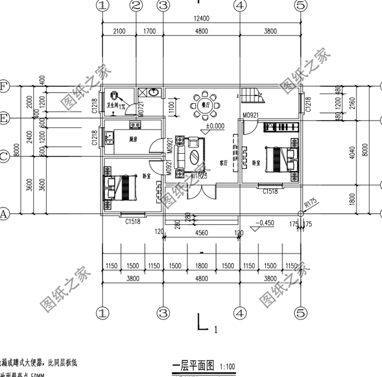 農(nóng)村建房二層樓房設(shè)計(jì)圖，布局寬敞大氣，顏值也是很過關(guān)