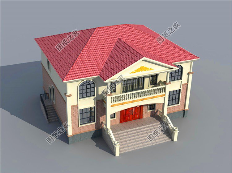 農(nóng)村建房二層樓房設(shè)計(jì)圖，布局寬敞大氣，顏值也是很過關(guān)