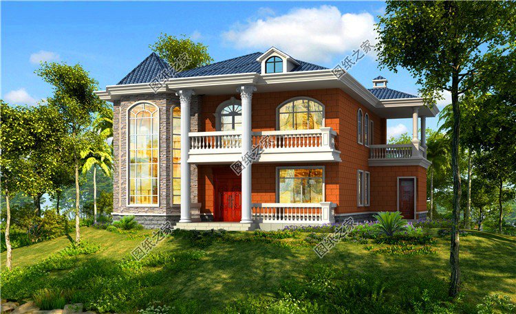 農(nóng)村建房二層樓房設(shè)計(jì)圖，布局寬敞大氣，顏值也是很過關(guān)