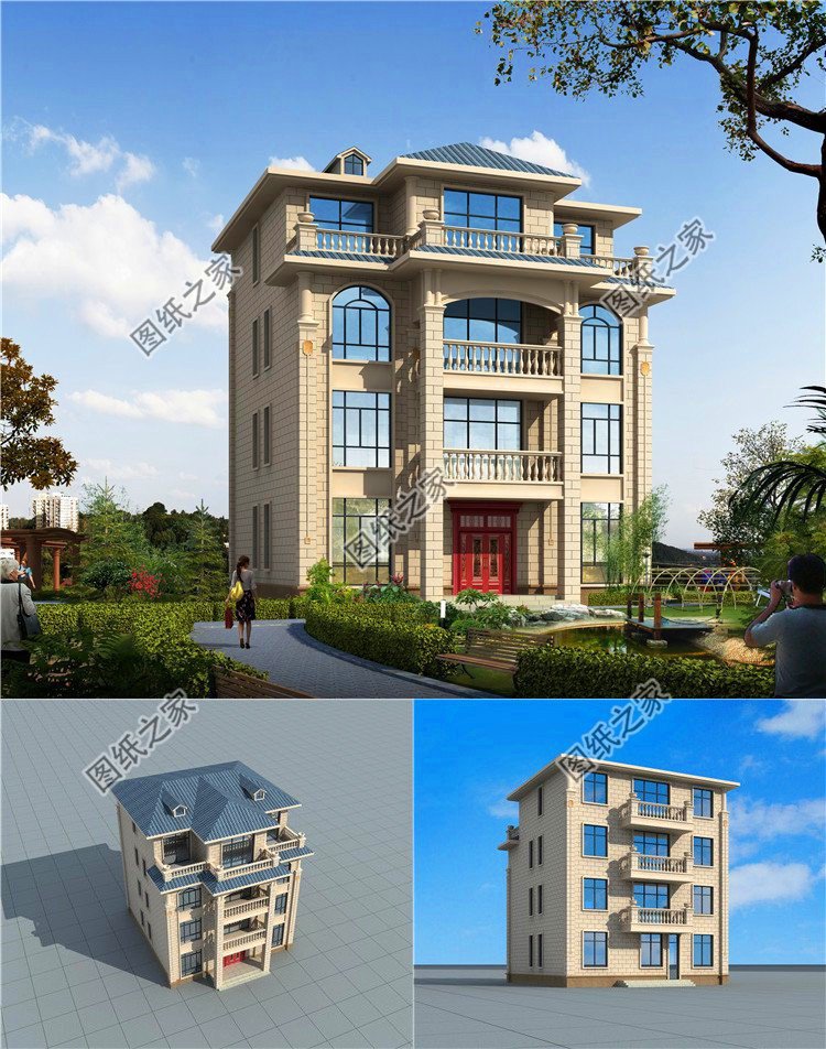 建房必備的三款農(nóng)村四層小洋樓設(shè)計圖，這樣設(shè)計簡直太美了