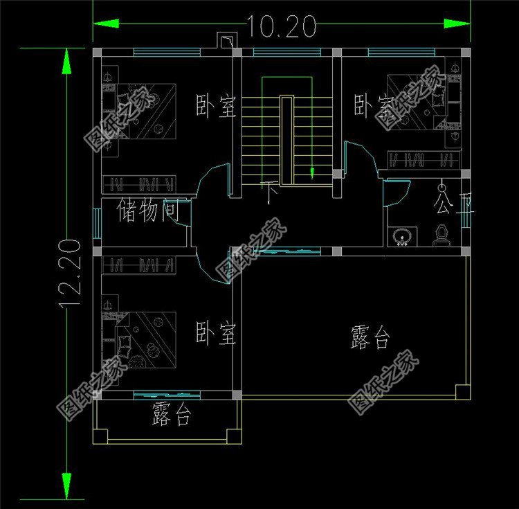 農(nóng)村三層別墅戶型圖，其中第三款最受老百姓喜愛，村里人都搶著建