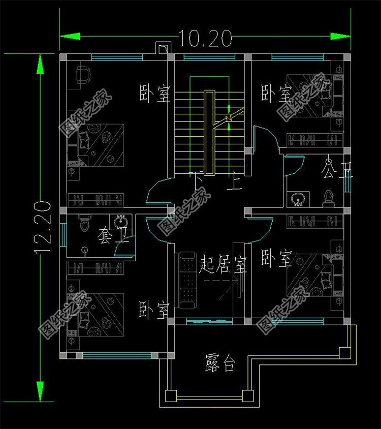 農(nóng)村三層別墅戶型圖，其中第三款最受老百姓喜愛，村里人都搶著建