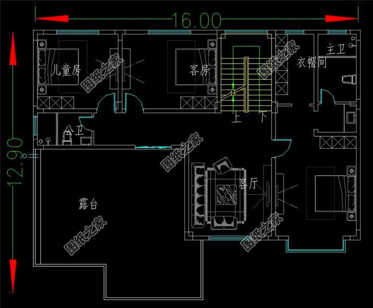 農(nóng)村四開間二層樓房設(shè)計(jì)圖，這種布局真不錯(cuò)，讓你挑不出任何毛病