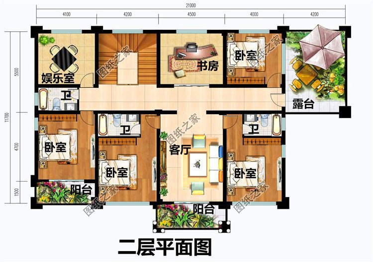 農(nóng)村大戶型三層別墅設(shè)計圖，與眾不同的設(shè)計，建好了絕對讓你滿意