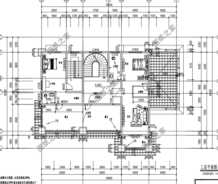 農(nóng)村大戶型三層別墅設(shè)計圖，與眾不同的設(shè)計，建好了絕對讓你滿意