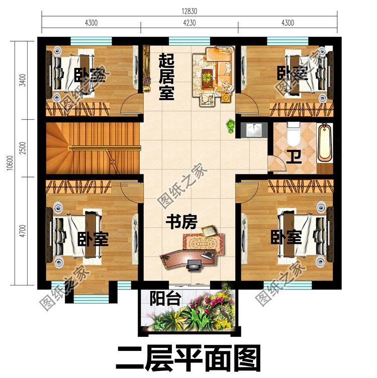 主體20萬二層樓房設(shè)計(jì)圖，農(nóng)村建房的經(jīng)典戶型，造價(jià)不高經(jīng)濟(jì)實(shí)惠