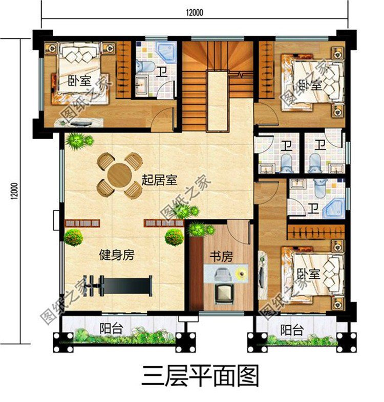 最新農(nóng)村三層半別墅設(shè)計(jì)圖，美觀大氣，這真是五年內(nèi)最好的投資