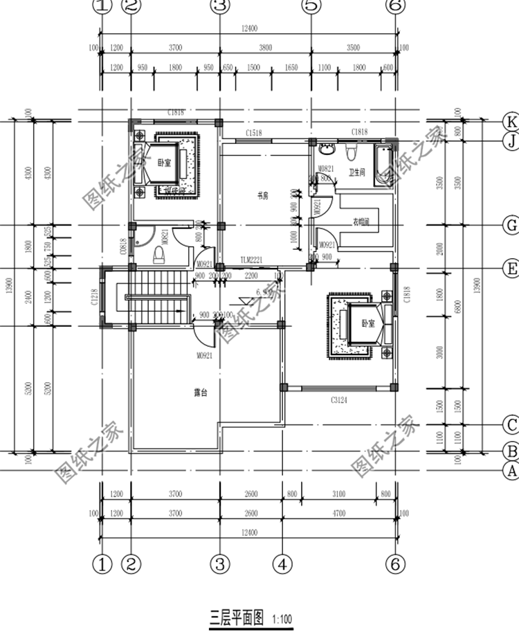 占地160平米三層別墅設(shè)計圖，這么合適的戶型不打算來一棟嗎