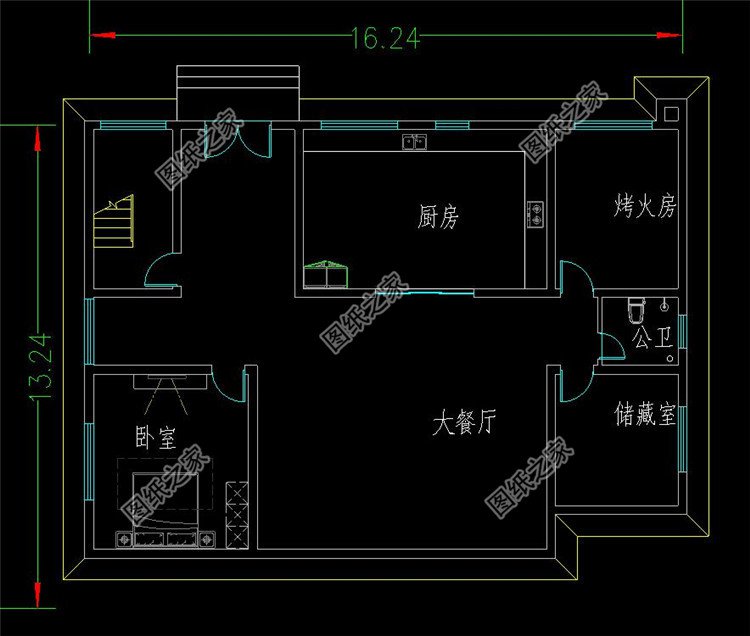 160平歐式二層別墅設(shè)計(jì)圖地下室布局圖