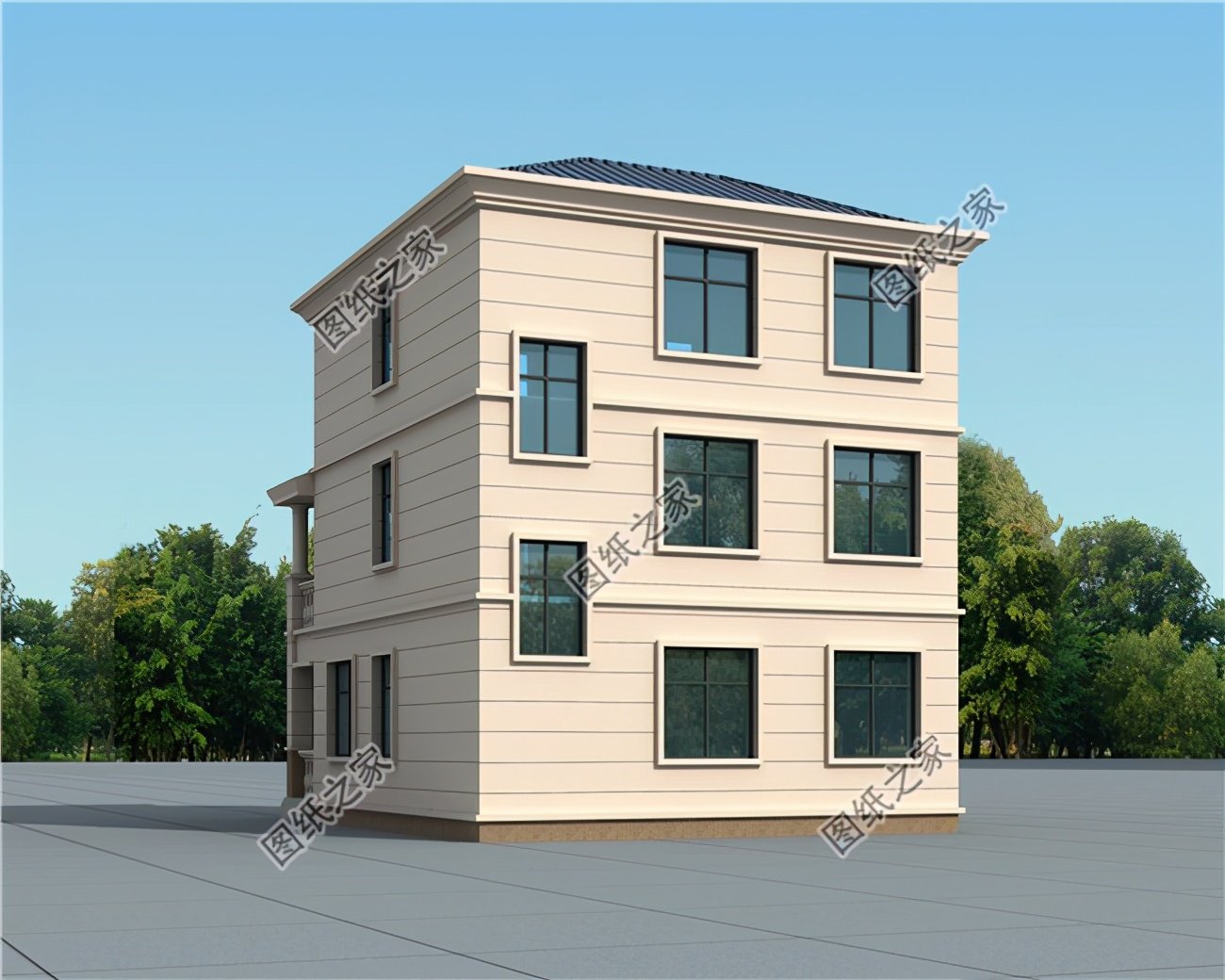 農(nóng)村九十平方自建房圖，小小的戶型，第一眼就讓人驚艷