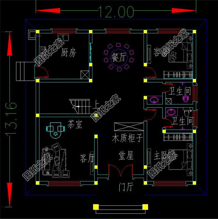 農(nóng)村二層別墅設計圖，有了這三款戶型圖還擔心蓋不出好房子嗎
