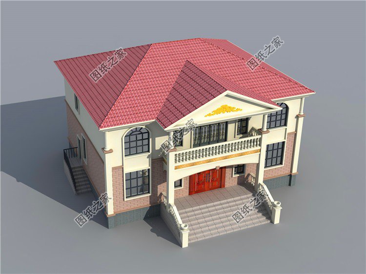 獨(dú)棟二層別墅設(shè)計(jì)圖，布局沒得挑，建好了鄰居都前來參觀