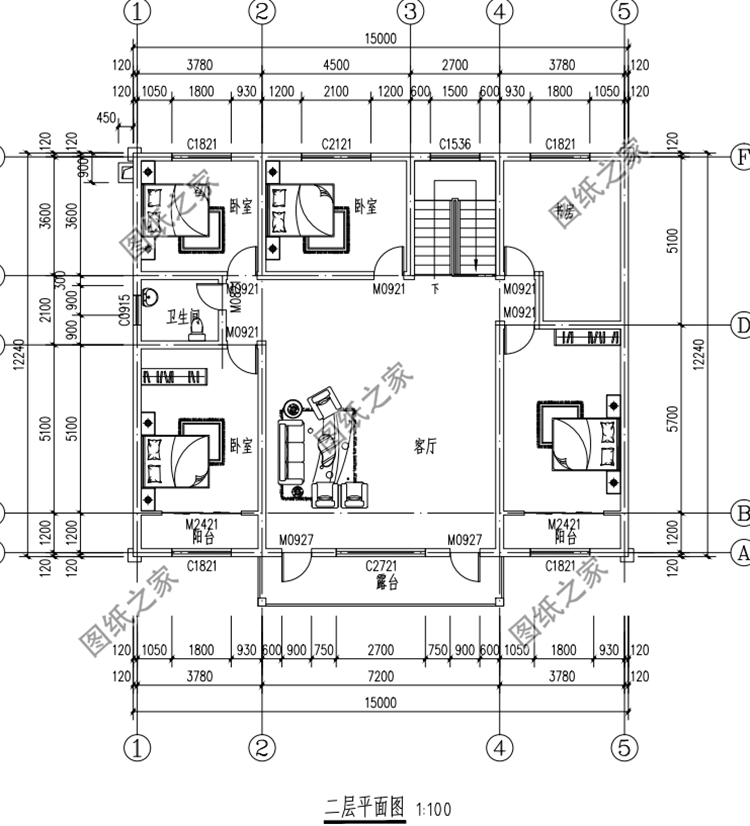獨(dú)棟二層別墅設(shè)計(jì)圖，布局沒得挑，建好了鄰居都前來參觀