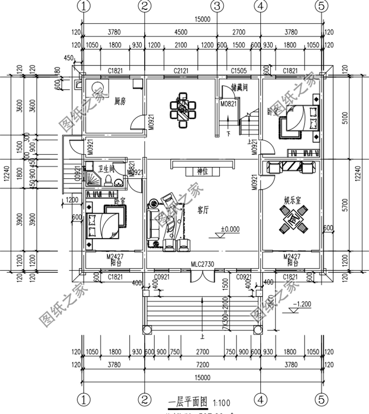 獨(dú)棟二層別墅設(shè)計(jì)圖，布局沒得挑，建好了鄰居都前來參觀