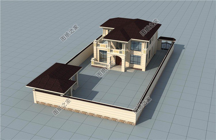 面寬12米二層樓設(shè)計(jì)圖，外觀靚布局贊，再適合農(nóng)村不過了