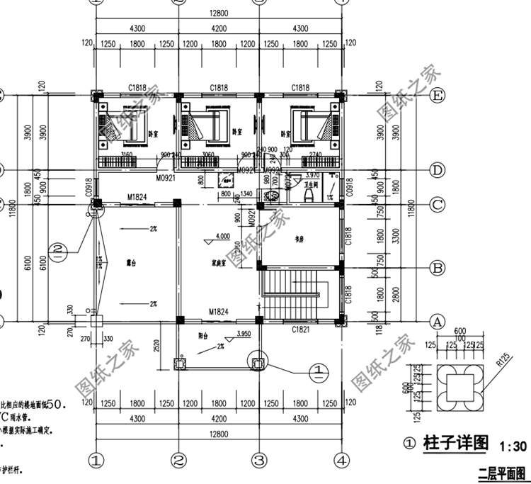 面寬12米二層樓設(shè)計(jì)圖，外觀靚布局贊，再適合農(nóng)村不過了
