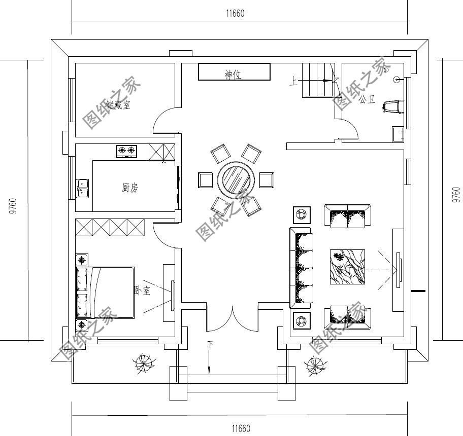 12x9米農(nóng)村房屋設(shè)計(jì)圖，越看越耐看，布局巧妙，全家人住非常舒適