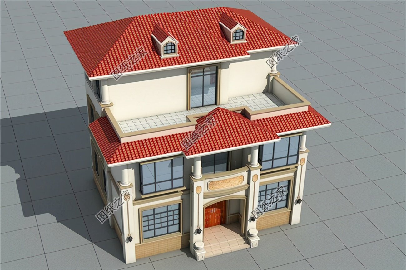 三層別墅帶陽臺露臺，戶型經(jīng)典50年不過時(shí)