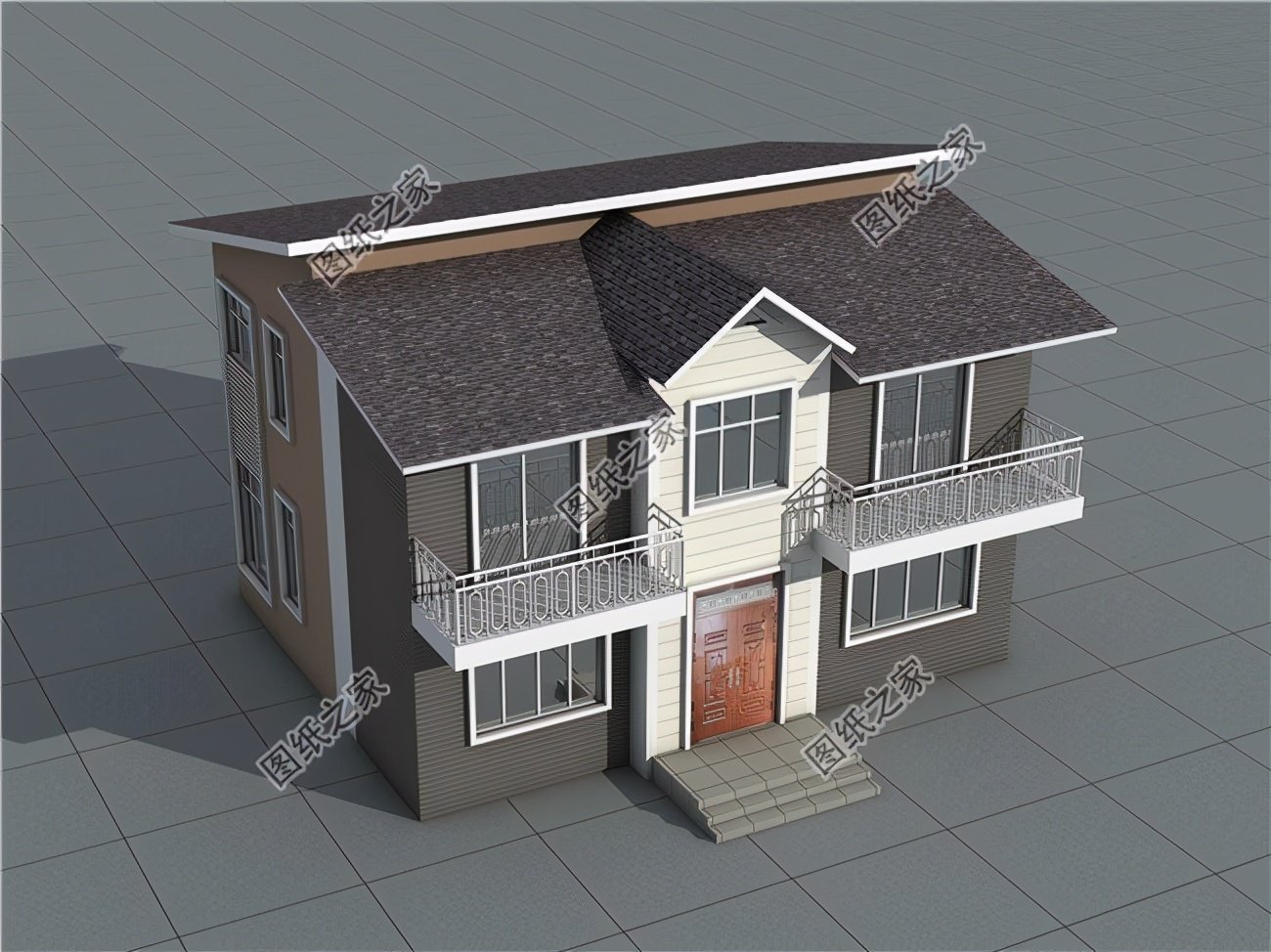 11x9米二層自建房設(shè)計圖，干凈大氣，值得擁有