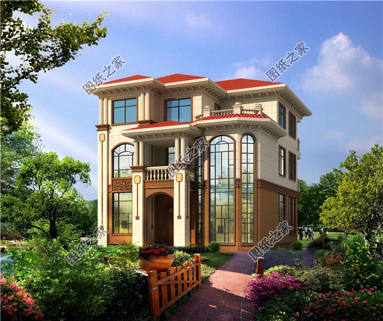 弧形陽臺(tái)設(shè)計(jì)圖,在農(nóng)村天然氧吧好環(huán)境里，隨時(shí)能欣賞到山河美景