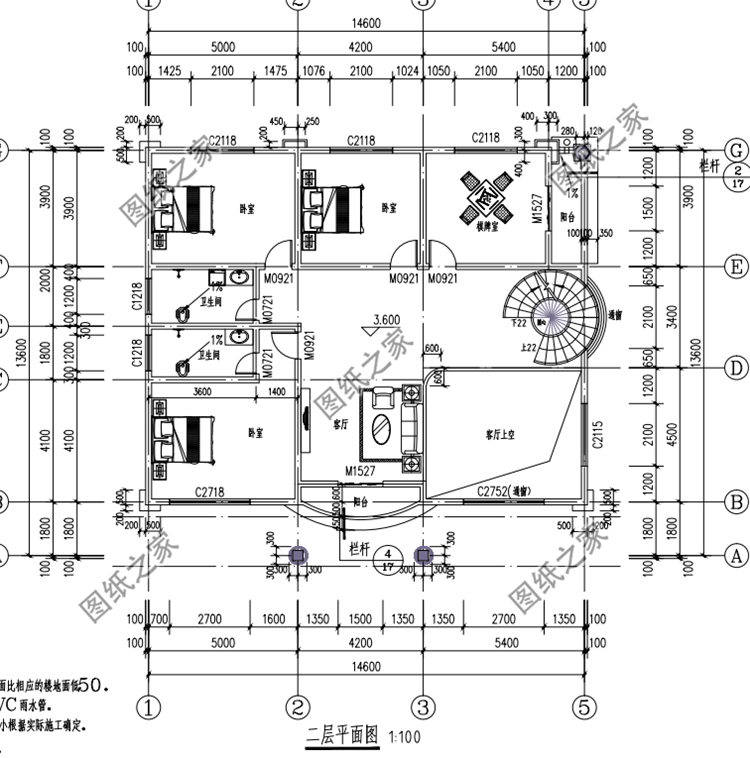 農(nóng)村三層帶陽(yáng)臺(tái)別墅設(shè)計(jì)圖，戶型通透采光好，不錯(cuò)的建房選擇