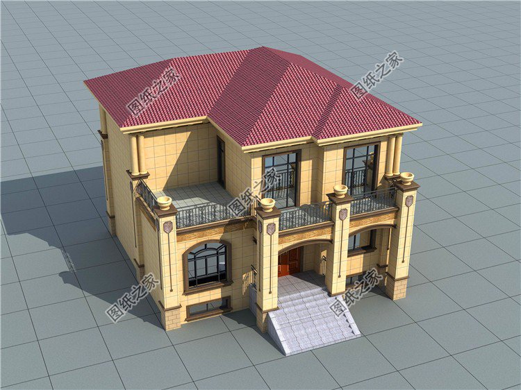 農(nóng)村三開間別墅設(shè)計(jì)圖，造型簡(jiǎn)單而且布局實(shí)用，不容錯(cuò)過