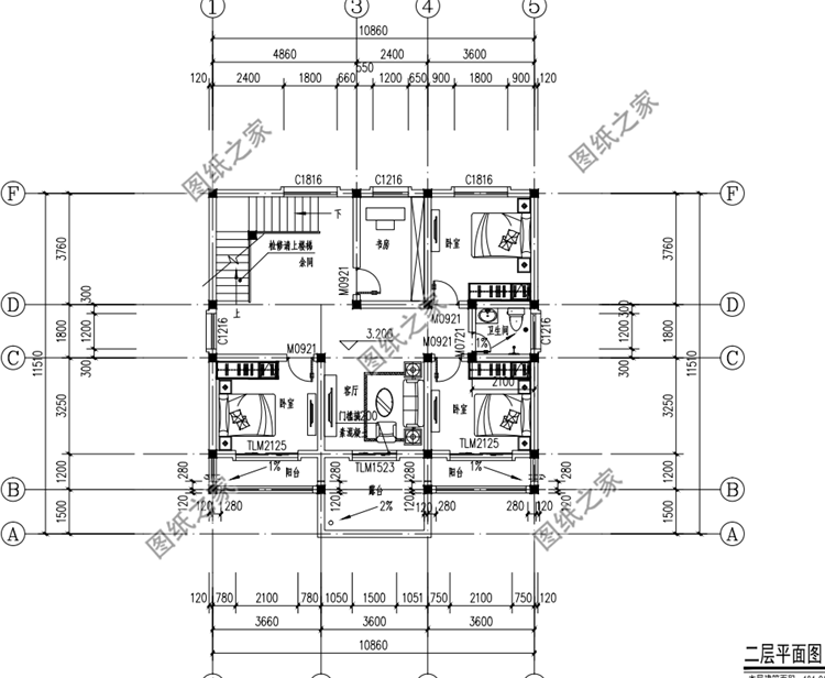 農(nóng)村三開間別墅設(shè)計(jì)圖，造型簡(jiǎn)單而且布局實(shí)用，不容錯(cuò)過