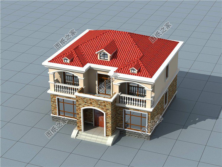 農(nóng)村三開間別墅設(shè)計(jì)圖，造型簡(jiǎn)單而且布局實(shí)用，不容錯(cuò)過