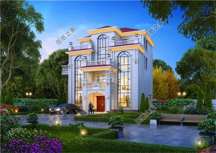 豪華四層別墅設(shè)計(jì)圖，這樣的房子才叫真氣派，看一眼就愛(ài)上