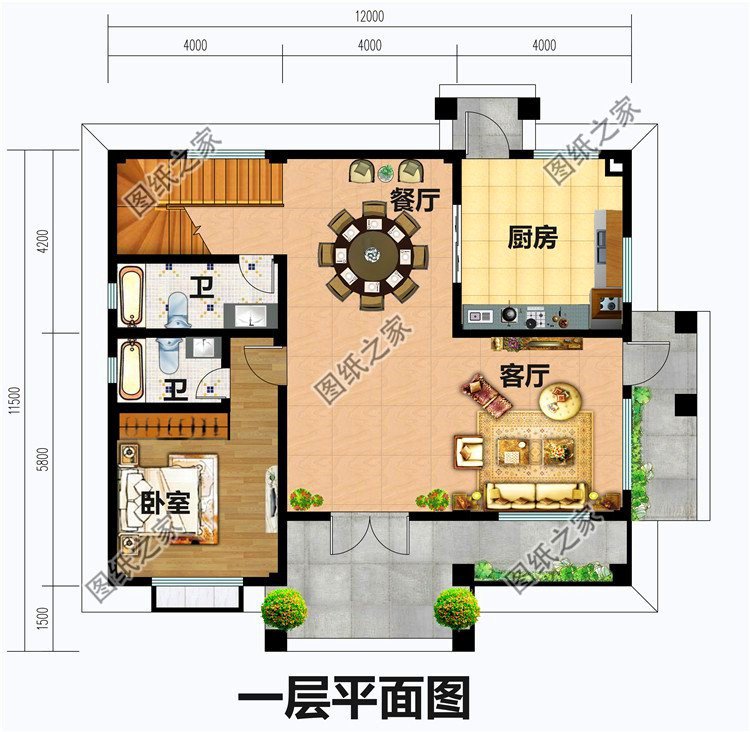 農(nóng)村三層自建房設計圖 現(xiàn)在蓋過年住上新房子，含平面圖