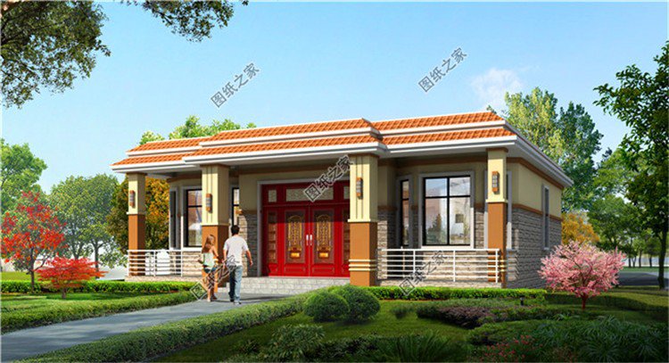 農(nóng)村一層自建房設(shè)計圖，這三套別墅含全套設(shè)計圖，主體十來萬拿下