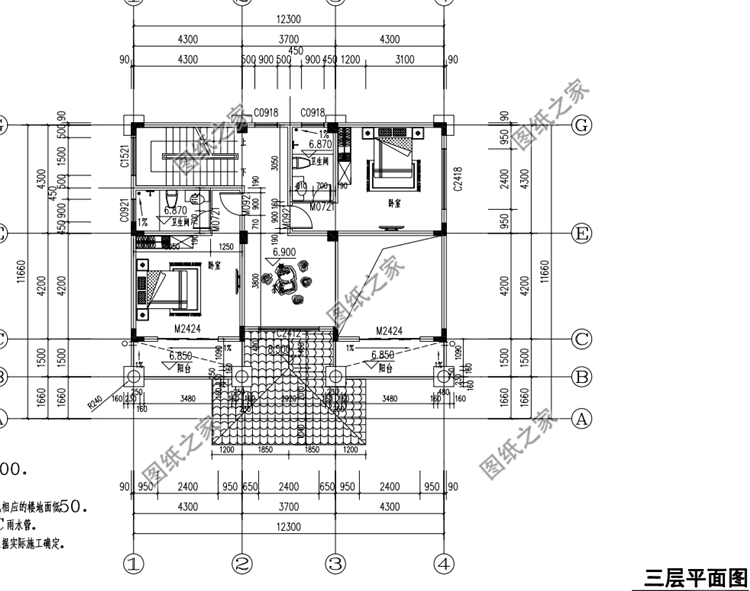 占地120平米四層別墅設(shè)計(jì)圖，戶型不大但功能齊全，收藏不吃虧