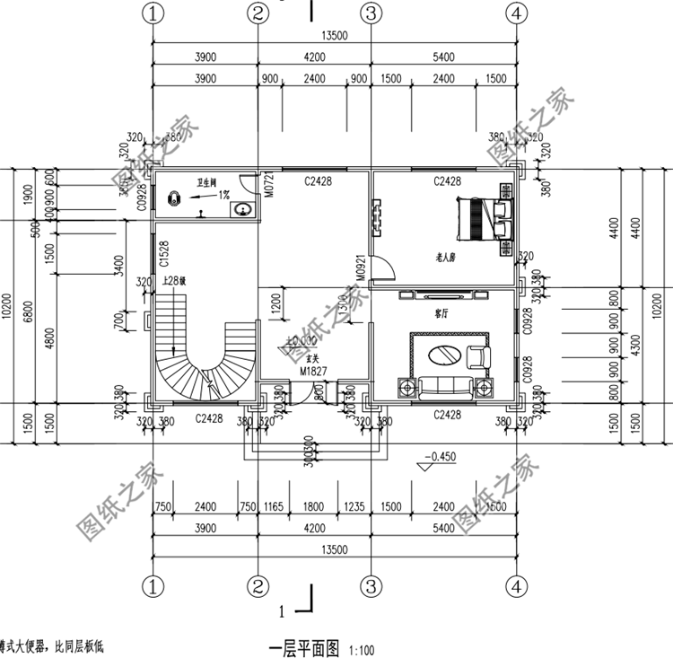 占地120平米四層別墅設(shè)計(jì)圖，戶型不大但功能齊全，收藏不吃虧