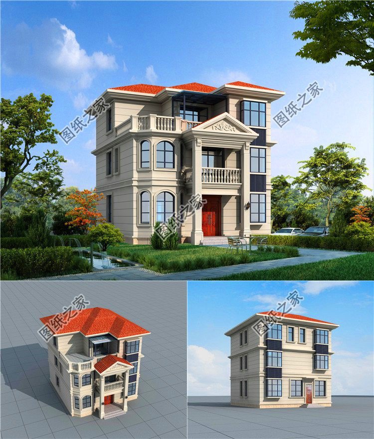 農(nóng)村三層小洋樓戶型圖，戶型布局超贊，最后一款最奢華