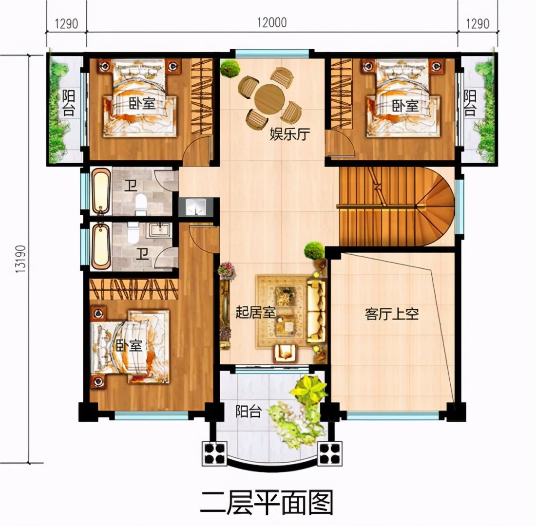 150平米大戶型四層別墅設(shè)計(jì)圖，這配置簡直太棒了，趕快來一棟吧