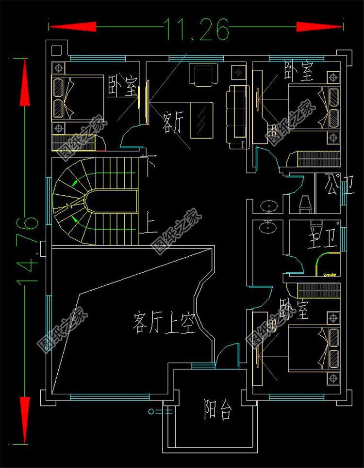 150平米大戶型四層別墅設(shè)計(jì)圖，這配置簡直太棒了，趕快來一棟吧