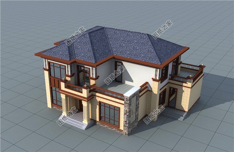 帶小配房二層樓房設(shè)計圖，農(nóng)村最流行的戶型，相當(dāng)接地氣