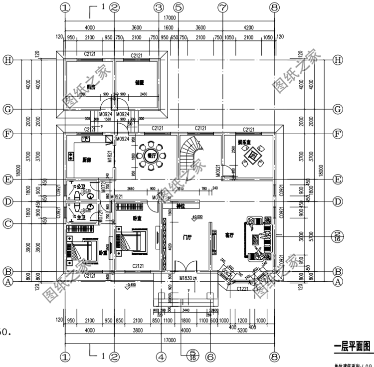 帶小配房二層樓房設(shè)計圖，農(nóng)村最流行的戶型，相當(dāng)接地氣