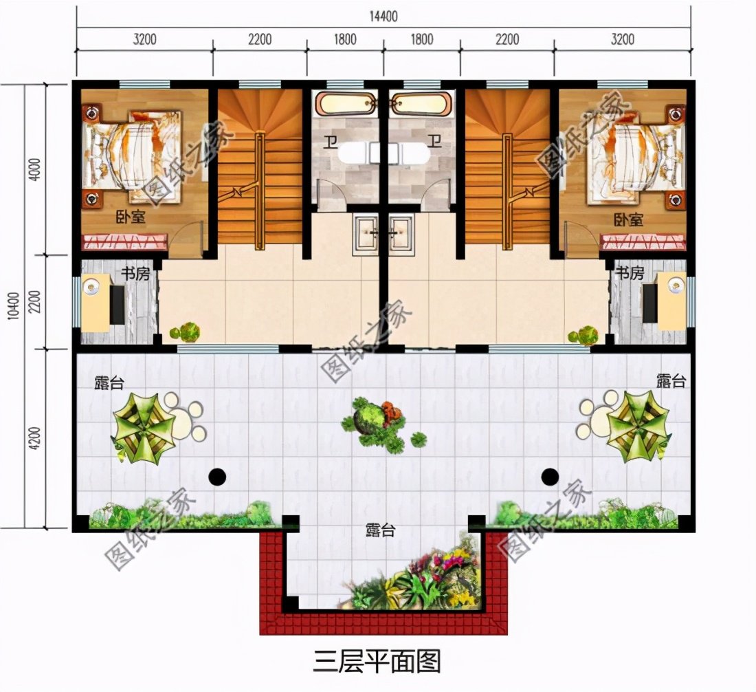 最新農村雙拼戶型設計圖，一塊宅基地，和兄弟住一起它不香嗎