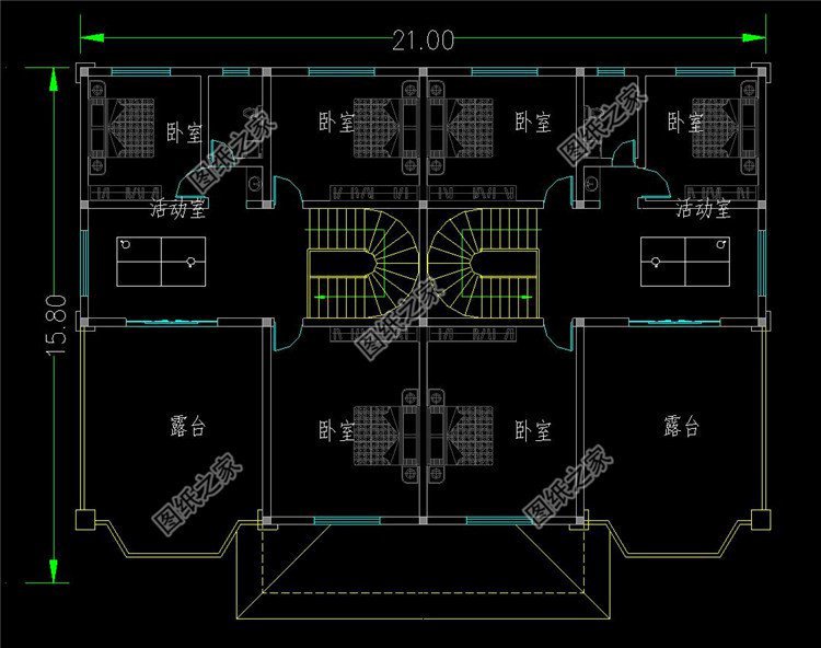 最新農村雙拼戶型設計圖，一塊宅基地，和兄弟住一起它不香嗎